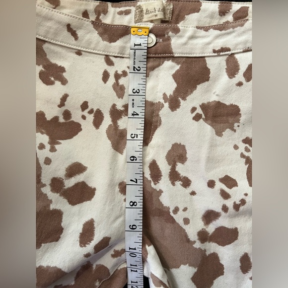 Altar’d State Cow Print Fringe High Rise Flares Size M - Picture 9 of 10